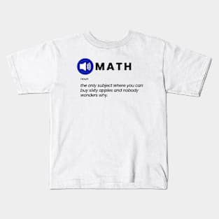 Math: The Apples Joke Kids T-Shirt